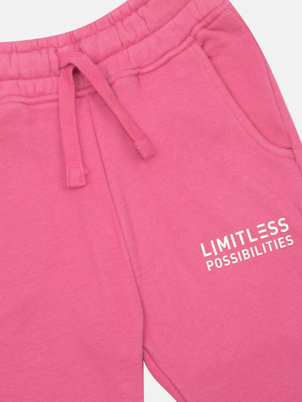 Stone Harbor GIRL'S LIMITLESS PINK FLEECE JOGGER