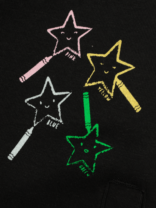 Stone Harbor GIRL'S LITTLE STARS BLACK JACKET