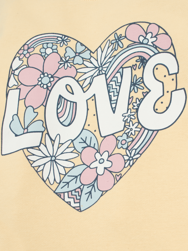 Stone Harbor GIRL'S PEACH LOVE GRAPHIC SWEATSHIRT