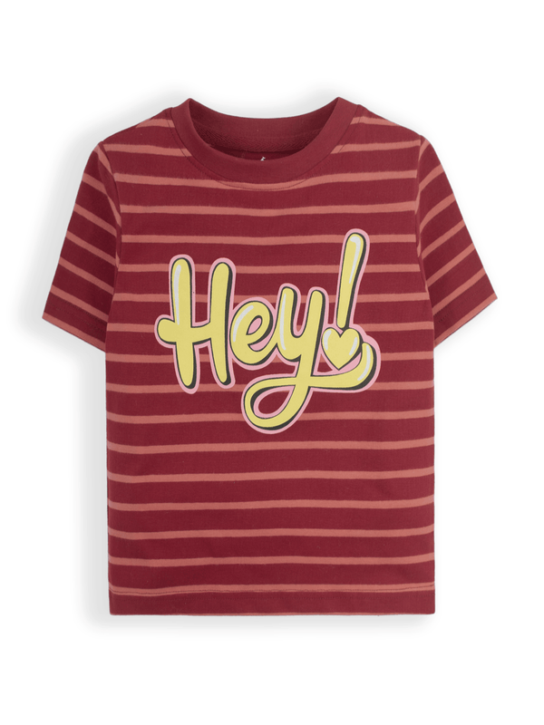 stone harbor GIRL'S RED STRIPER T-SHIRT