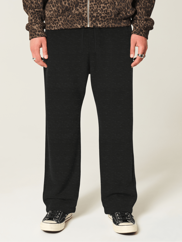 stone harbor MEN'S BLACK FLEECE JOGGER TROUSER