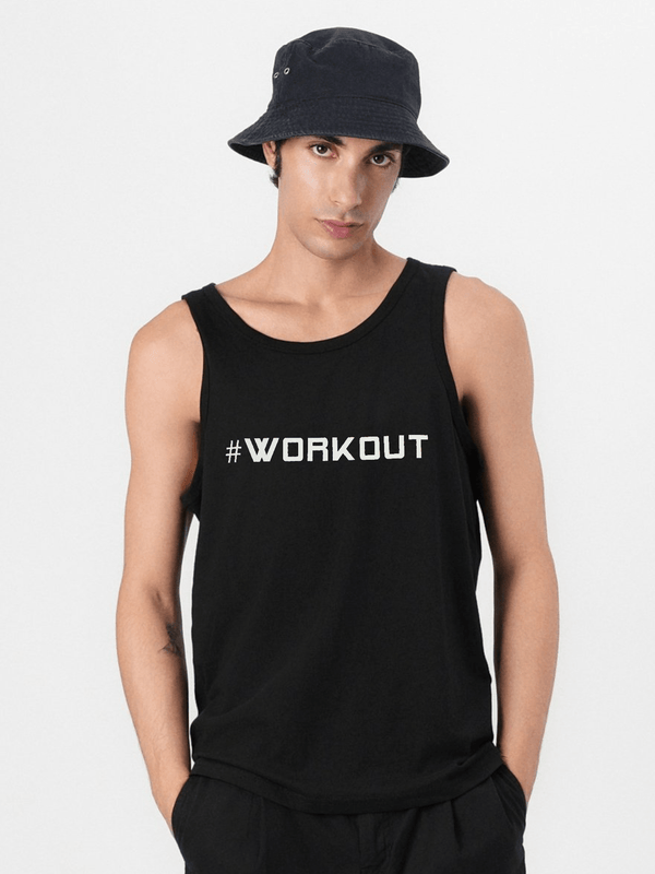 stone harbor MEN'S BLACK WORKOUT VEST