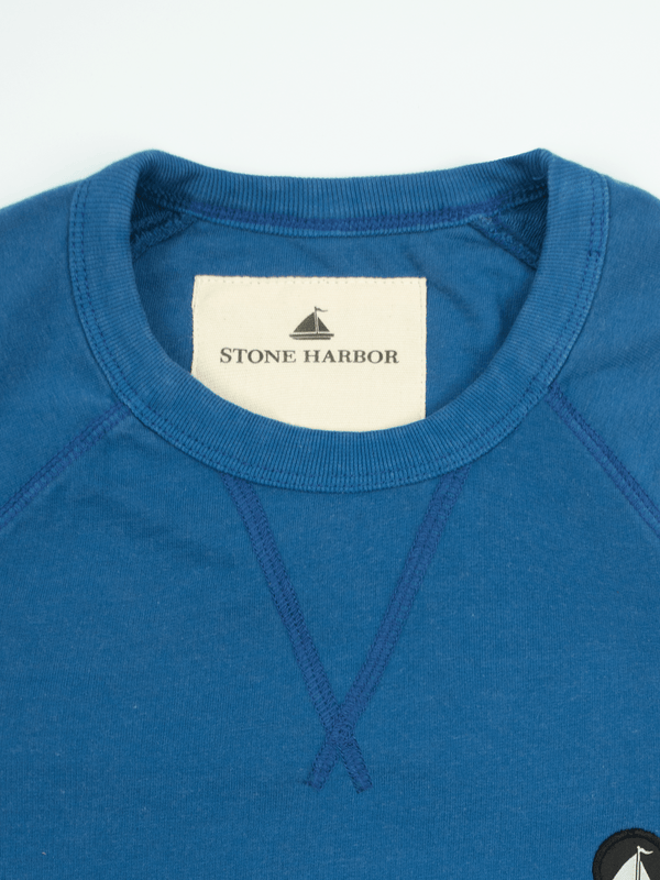 Stone Harbor MEN'S BLUE TERRY RAGLAN SWEATSHIRT
