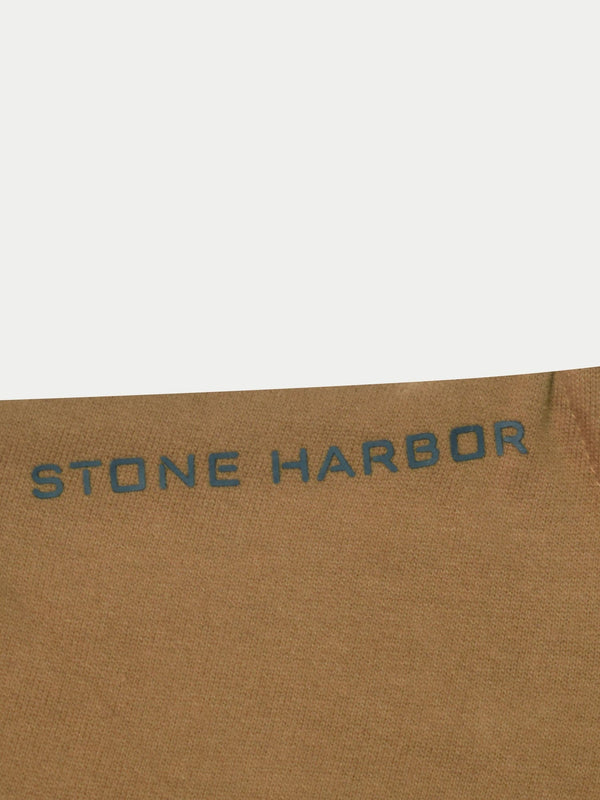 Stone Harbor MEN'S BROWN FLEECE ZIP THROUGH HOODIE