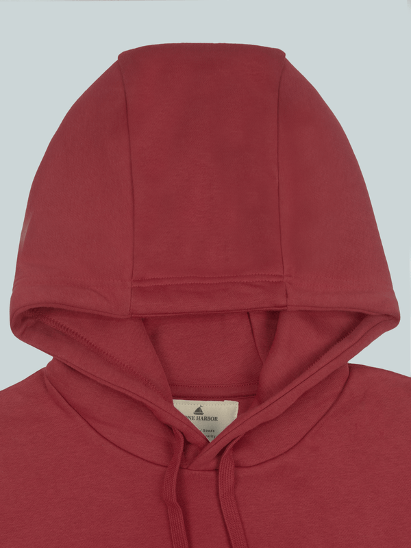 Stone Harbor MEN'S BURGUNDY FLEECE HOODIE