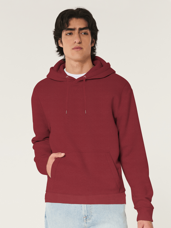 stone harbor MEN'S BURGUNDY FLEECE HOODIE