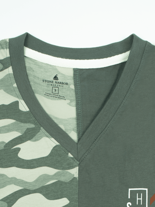 Stone Harbor MEN'S CAMO BLOCK T-SHIRT