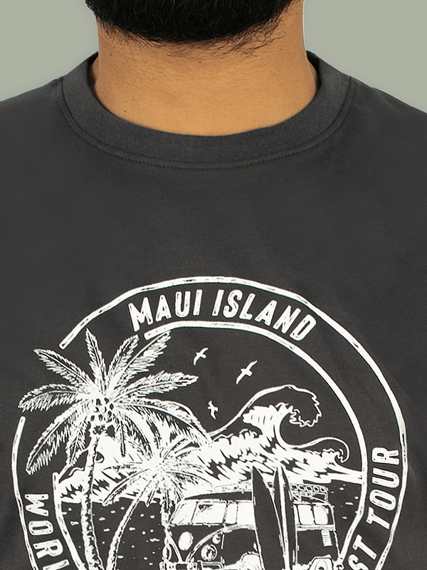 Stone Harbor MEN'S CHARCOAL GRAPHIC T-SHIRT