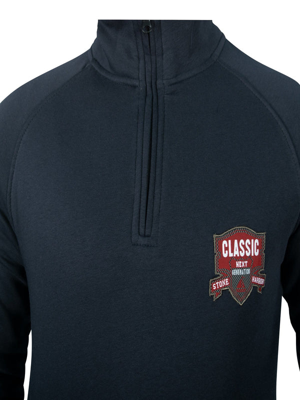 Stone Harbor MEN'S CLASSIC NAVY FLEECE JACKET