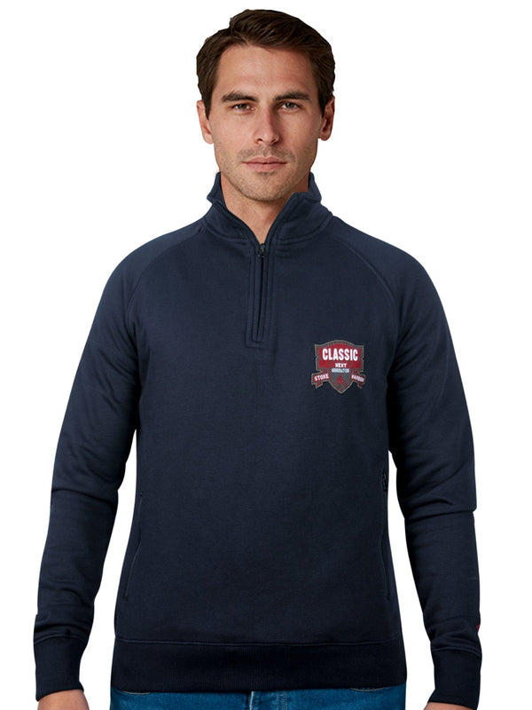 stone harbor MEN'S CLASSIC NAVY FLEECE JACKET