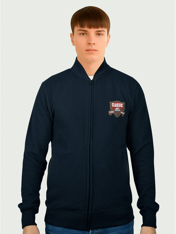 stone harbor MEN'S CLASSIC NAVY ZIP UP JACKET