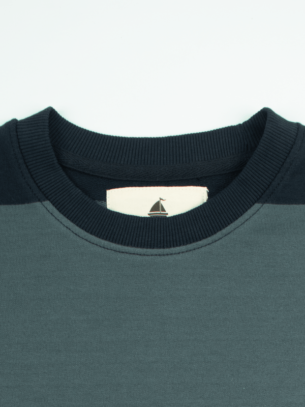 Stone Harbor MEN'S D.BLUE STRIPER SWEATSHIRT