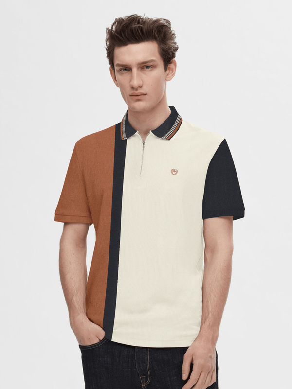 stone harbor MEN'S ELITE PANELED POLO SHIRT