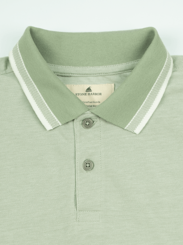 Stone Harbor MEN'S ELITE SEA GREEN POLO SHIRT