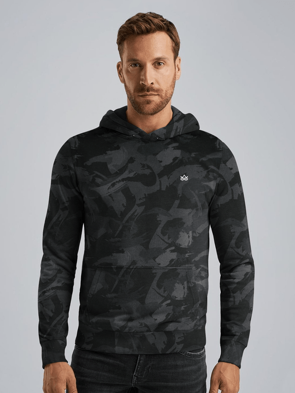 stone harbor MEN'S EXCLUSIVE BLACK CAMO HOODIE