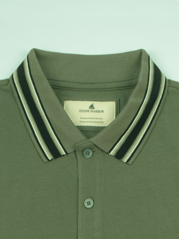Stone Harbor MEN'S EXCLUSIVE OLIVE POLO SHIRT
