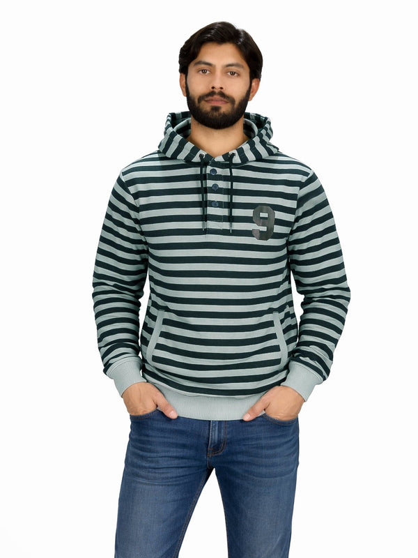 stone harbor MEN'S EXCLUSIVE STRIPER FLEECE HOODIE