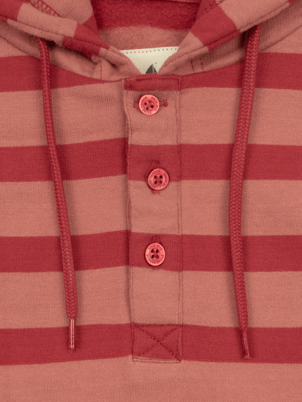 Stone Harbor MEN'S FLEECE QUARTER BUTTON HOODIE