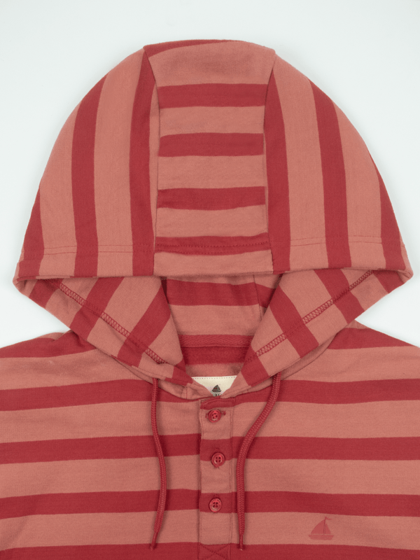 Stone Harbor MEN'S FLEECE QUARTER BUTTON HOODIE