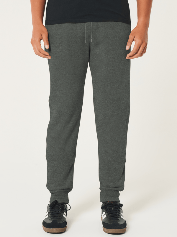 stone harbor MEN'S FLEECE TEXTURED GREY SWEATPANT