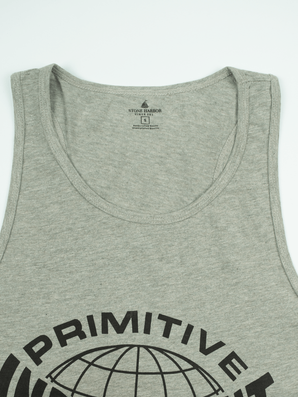 Stone Harbor MEN'S GREY GRAPHIC GYM VEST