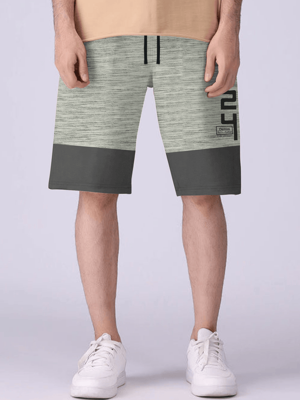 stone harbor MEN'S GREY PANELED SHORTS