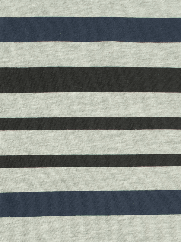 Stone Harbor MEN'S GREY STRIPED FLEECE SWEATSHIRT