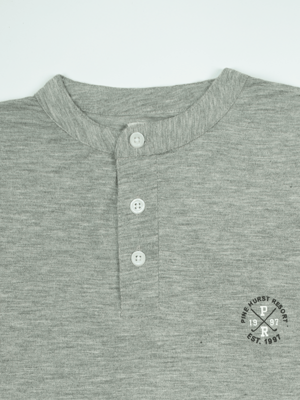 Stone Harbor MEN'S GREY TEXTURED HENLEY