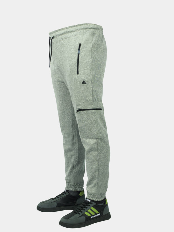 Stone Harbor MEN'S GREY ZIPPED CARGO JOGGER