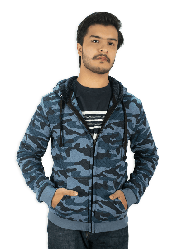 stone harbor MEN'S HEAVY FUR CAMO HOODIE