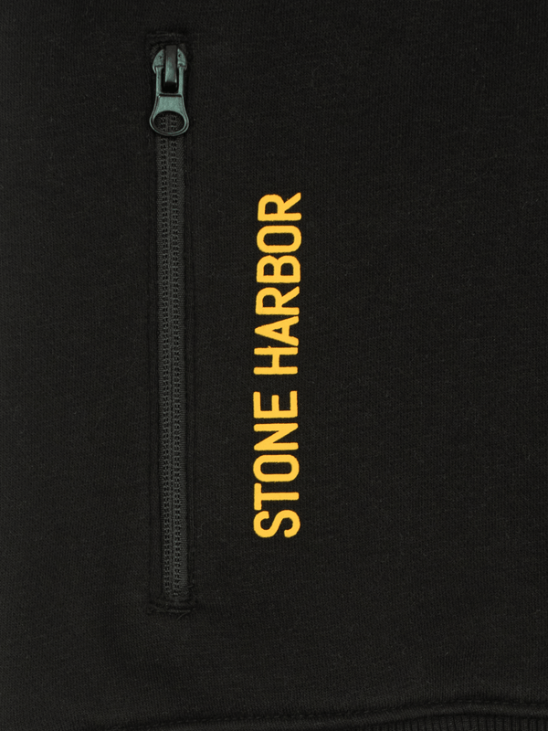 Stone Harbor MEN'S JET BLACK FLEECE JACKET