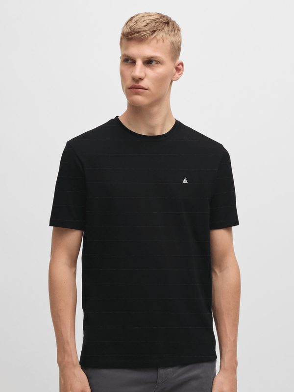 stone harbor MEN'S JET BLACK SIGNATURE T-SHIRT