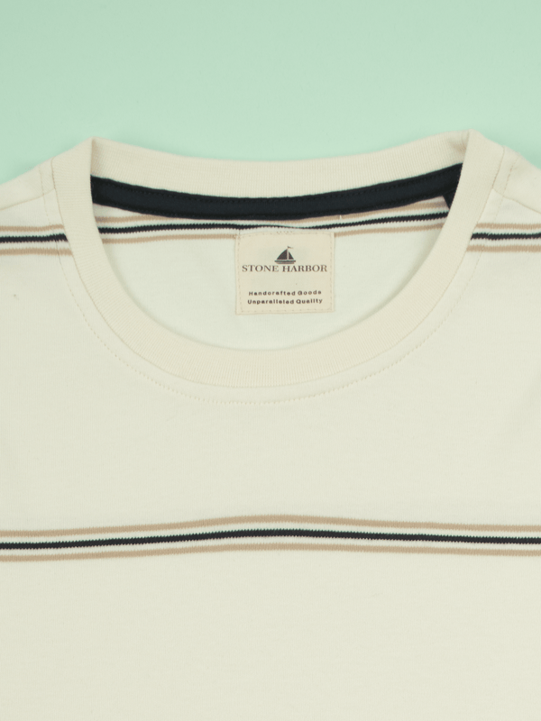 Stone Harbor MEN'S KINTTED STRIPER T-SHIRT
