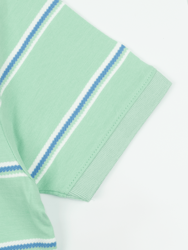 Stone Harbor MEN'S KNITTED STRIPER POLO SHIRT