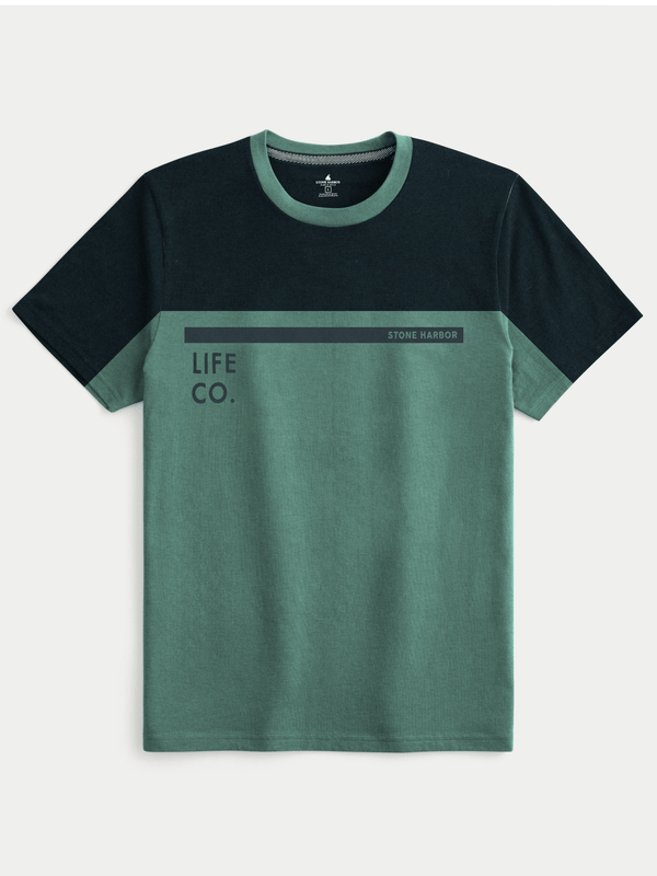 stone harbor MEN'S LIFE COLOR BLOCK T-SHIRT