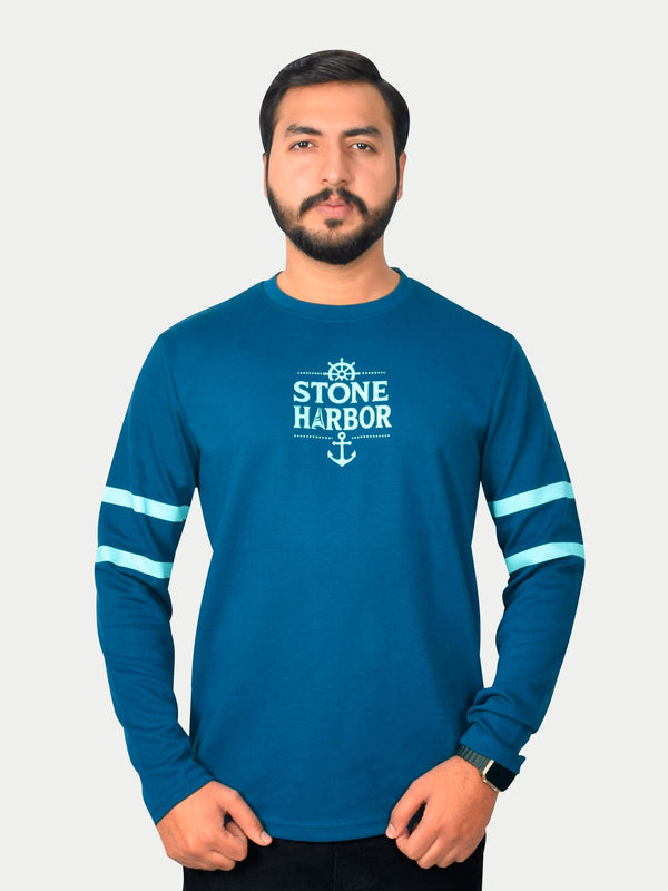 stone harbor MEN'S LONG SLEEVES GRAPHIC T-SHIRT