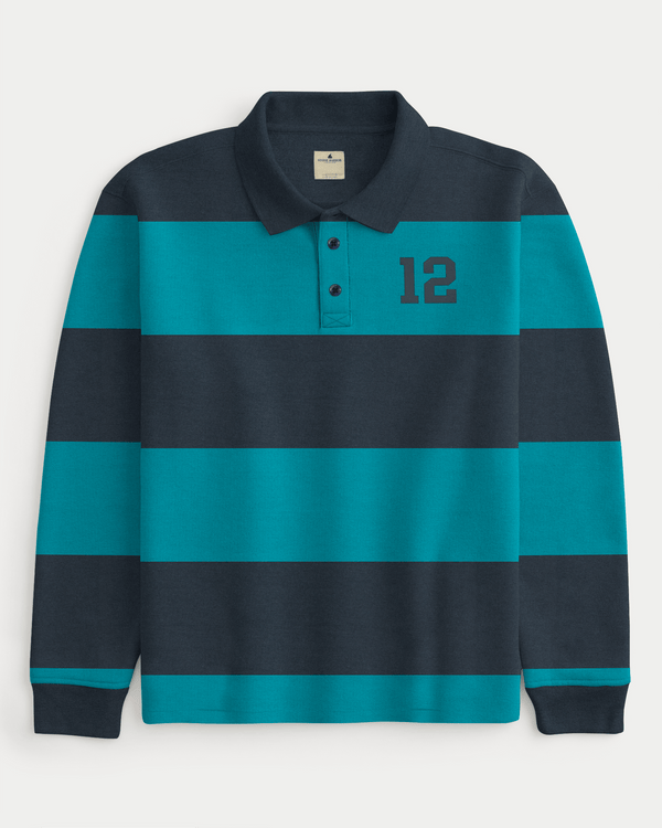 stone harbor MEN'S LUXE STRIPER RUGBY