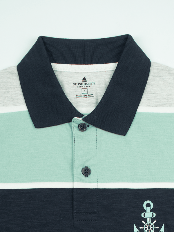 Stone Harbor MEN'S MULTI STRIPER POLO SHIRT