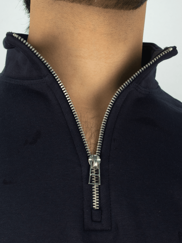 Stone Harbor MEN'S NAVY FLEECE QUARTER ZIP JACKET