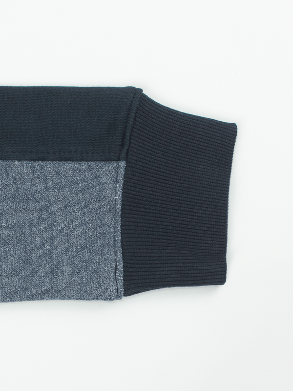 Stone Harbor MEN'S NAVY PANELED FLEECE SWEATSHIRT