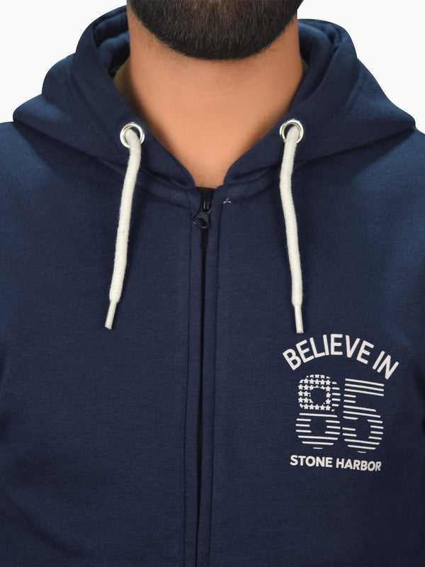 Stone Harbor MEN'S NAVY PANELED FLEECE TRACKSUIT