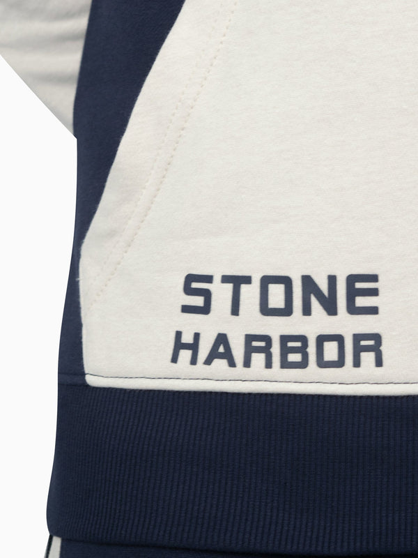 Stone Harbor MEN'S NAVY PANELED FLEECE TRACKSUIT