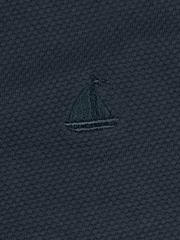 Stone Harbor MEN'S NAVY POPCORN CASUAL SHIRT