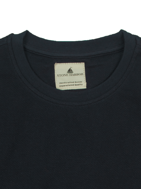 Stone Harbor MEN'S NAVY TEXTURED T-SHIRT