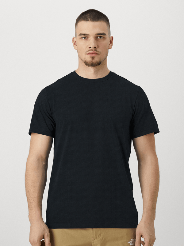 stone harbor MEN'S NAVY TEXTURED T-SHIRT