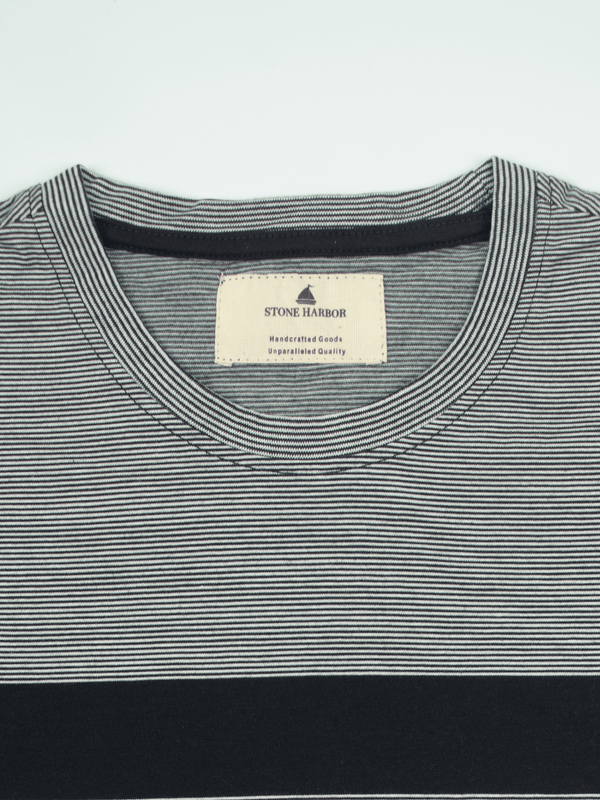 Stone Harbor MEN'S NAVY YARN DYED T-SHIRT