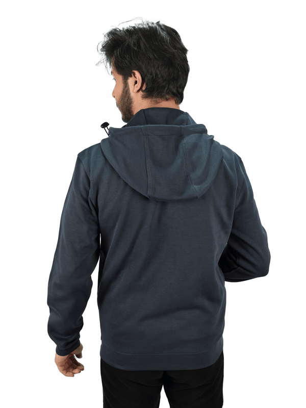 Stone Harbor MEN'S NAVY ZIP-THROUGH HOODY
