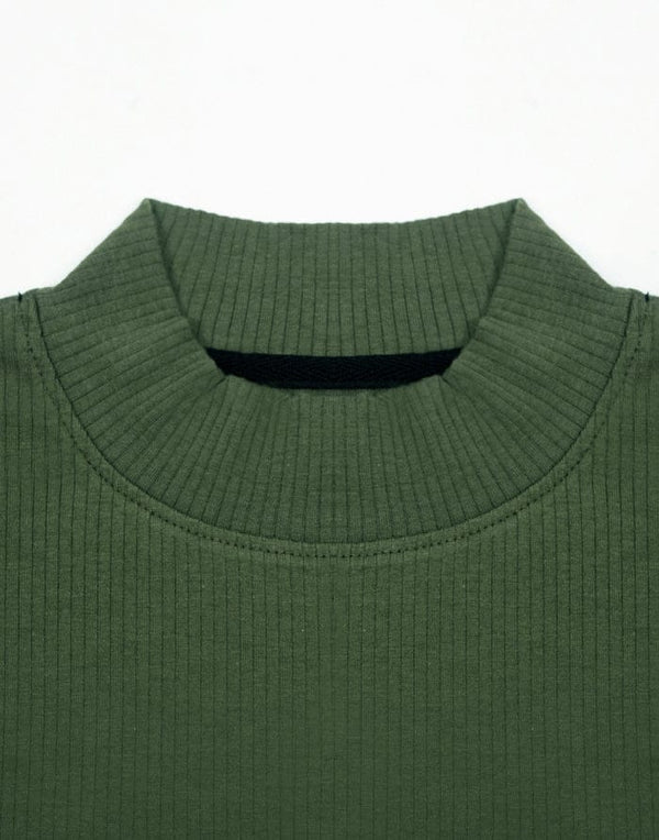 Stone Harbor MEN'S OLIVE SIGNATURE MOCK NECK SHIRT