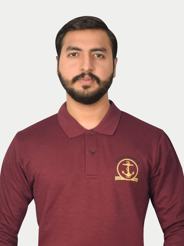 Stone Harbor MEN'S PREMIUM BURGUNDY RUGBY