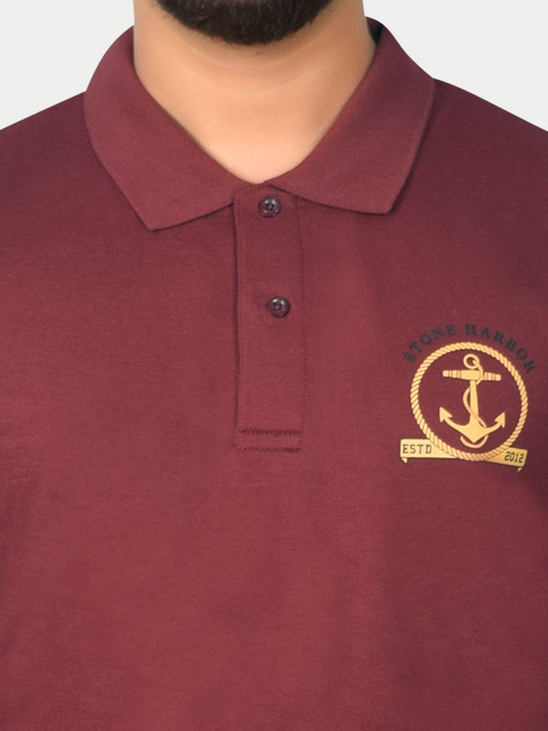 Stone Harbor MEN'S PREMIUM BURGUNDY RUGBY